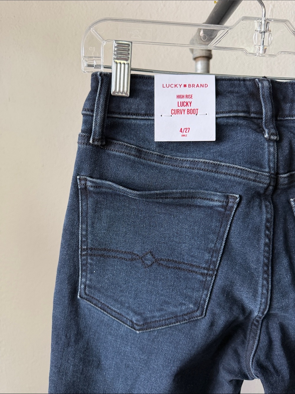NWT Lucky Brand High Rise Curvy Boot Jeans Size 4/27